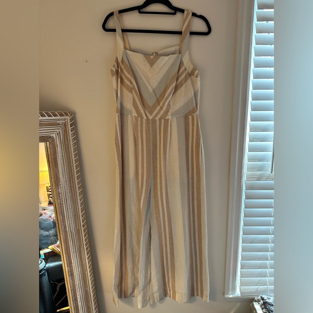 Anthropologie Striped Jumpsuit
